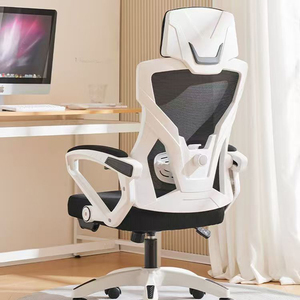 Chaise de bureau pivotante en maille respirante avec appui-tête réglable et siège en latex pour un confort optimal, mobilier de bureau à domicile, utilisation en salle de conférence - Product Image 3