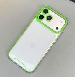 <span class=keywords><strong>Coque</strong></span> de Téléphone Souple Lumineuse Néon Transparente de Luxe pour <span class=keywords><strong>iPhone</strong></span> 17 Air 16 15 12 13 14 Pro Max en Silicone Clair - Product Image 6
