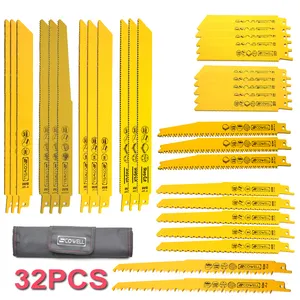 32pcs Demolição kit lâminas de serra 6 polegadas para 9 polegadas Bi-metal Lâminas de Serra Sabre Definido Para Alternativo viu Máquina