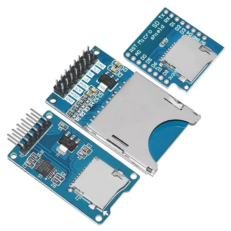 D1 Mini TF Card Module Micro SD Storage Expansion Board Mini Micro SD TF Card Memory Shield Module With Pins for Arduino ARM AVR