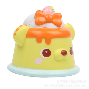 PU Cake Bear Shape Slow <b>Rebound</b> Toy Cartoon Decor Gift for Kids 2-4 Years Unisex - Product Image 5