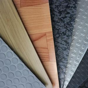 Meilleur film appliqué de carrelage de sol en cuir huilé PVC artificiel pour plancher de voiture d'autobus <span class=keywords><strong>tissu</strong></span> de cuir pour revêtement de sol de maison - Product Image 2