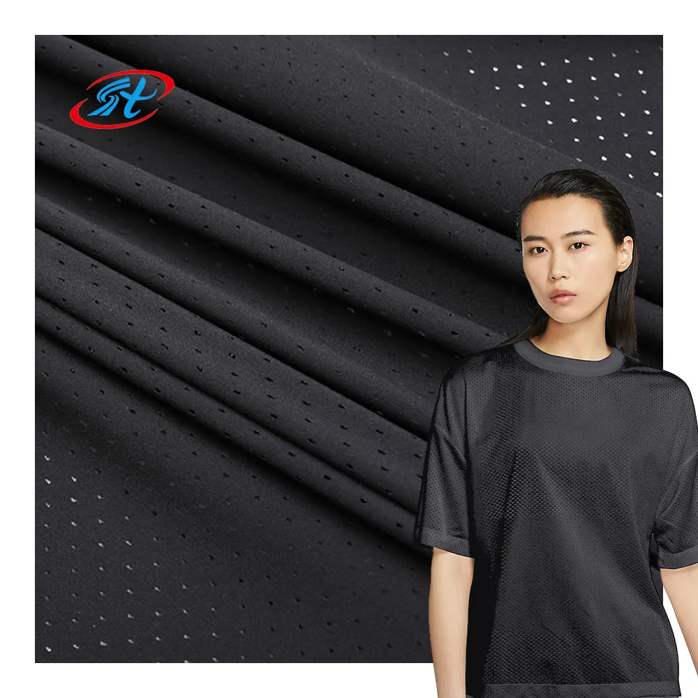 Wholesale 4 way stretch mesh fabric spandex fabric for quick dry sport wear beach shorts pants