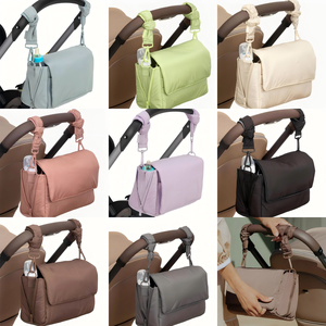 Precio bajo Premium personalizado Puffer Convertible Nylon <span class=keywords><strong>cochecito</strong></span> Caddy Crossbody bolsa de cambio de pañales Caddy <span class=keywords><strong>cochecito</strong></span> de bebé organizador - Product Image 6