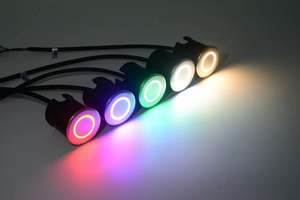 Projecteur paysager blanc chaud RGB IP67 DC24V en acier inoxydable et verre 1W 3W LED contrôlé pour éclairage souterrain - Product Image 5