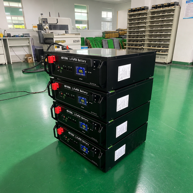 48V 100AH LiFePO4 Lithium Battery Pack for Solar Industrial Energy Storage 2000 Cycles DC51.2V Charging Voltage 100A Max