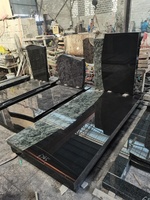 Pierre tombale en granit naturel, pierres tombales au design simple