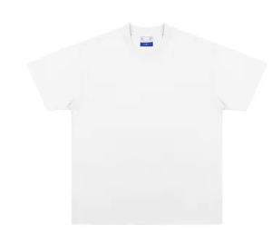 Hot Sale High Quality Heavyweight 95%Cotton, 5%Spandex <b>White</b> Classic Solid Color Oversized <b>Round</b> <b>Neck</b> <b>T</b> <b>Shirt</b> for Men - Product Image 5
