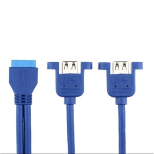 Cable de extensión Usb3.0 con orificio para tornillo de 90 grados, adaptador de enchufe de ángulo fijo para dispositivos periféricos de computadora - Product Image 3