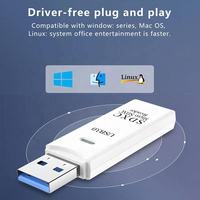 Lector de Tarjetas Externo USB 3.0 2 en 1 para Adaptador TF, Alta Velocidad, Multi Tarjeta, Plug and Play, Portátil para Laptop y PC
