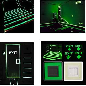 Échantillons gratuits chambre à coucher salon maison mur lueur dans les autocollants étoiles sombres, ruban adhésif phosphorescent - Product Image 5