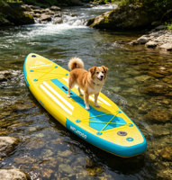 Planche à pagaie gonflable InflaToGo 12' en PVC renforcé avec pompe pour lacs et rivières