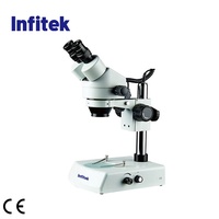Infitek Magnification 7X-45X Binocular Stereo/ Stereoscopic Microscope with CE