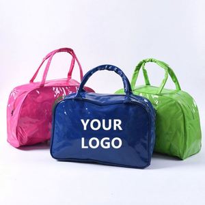 Custom Logo Ladies Summer <b>Pillow</b> Shaped Top Handle Handbag Transparent Purse Tote <b>Large</b> Sports Bag Promotion Gifts - Product Image 2