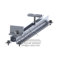 YZ PV Module Réglable Panneau Solaire Fin Pince Épaisseur 30 35 40mm Argent Anodisé Installation Rapide Champ Ouvert TUV/CE/ISO