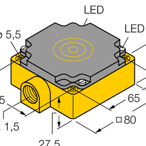 Capteur inductif NPN Ni75u-cp80-vn4wbrx2 1540810 #   Neuf d'origine Neuf d'origine - Product Image 1