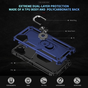 Sốc Bằng Chứng 360 Kim Loại Nhẫn Giữ Ngón Tay Từ Xe Núi Lai Armor Trường Hợp Điện Thoại Đối Với <span class=keywords><strong>Samsung</strong></span> <span class=keywords><strong>Galaxy</strong></span> A16 A06 A05 F05 M05 - Product Image 6