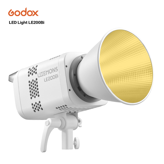 New Godox LITEMONS LE200Bi Bi-color LED Light Photography COB Video Light Live Short Videos for Filmmaking Live Streaming