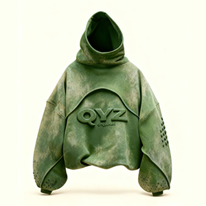 Custom di alta qualità doppio strato 500 Gsm felpe in pile produttori di felpa con cappuccio pesante stampa a sbuffo pesi massimi da uomo - Product Image 3