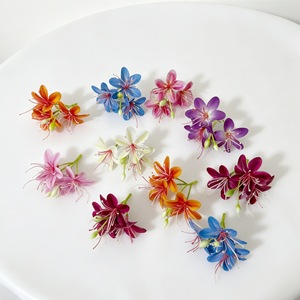 ช่อดอกมะลิประดิษฐ์ ยางนิ่ม สีม่วง ชมพู ฟ้า ขาว ส้ม สำหรับตกแต่งงานแต่งงาน DIY - Product Image 1