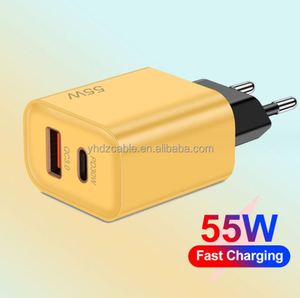 อะแดปเตอร์ชาร์จเร็ว 55W PD20W+QC3.0 ของใหม่จากโรงงาน หัวชาร์จ USB Type-C PD สำหรับอุปกรณ์ Apple - Product Image 2
