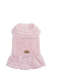 Vestido para <span class=keywords><strong>Perro</strong></span> Hecho a Mano - Ropa Tejida a Crochet para Cachorros Malteses - Product Image 6