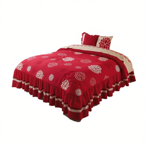 Juego de Edredón Doble Catalina con Diseño Floral, Estilo Princesa, para Todas las Temporadas - Product Image 1