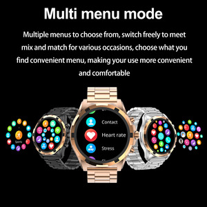 2025 Người Đàn Ông Hk98 Thông Minh Đồng Hồ Với Full HD Amoled Màn Hình Nfc Hỗ Trợ Ngủ Tracker Email Nhắc Nhở-Thép Dây Đeo Kim Loại - Product Image 4