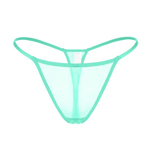 Tangas en soie glacée sans couture, invisibles, personnalisables, pour femmes, sous-vêtements, culottes, <span class=keywords><strong>string</strong></span> en maille sans couture - Product Image 6