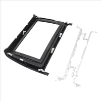 Kit de façade d'autoradio 2 DIN 9 pouces pour VW Volkswagen Polo 2011-2016, compatible grand écran, avec cadre de garniture de tableau de bord