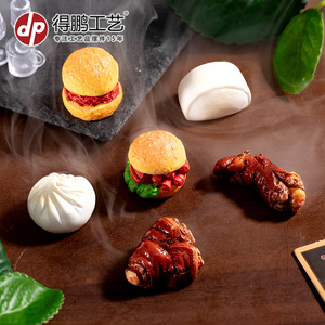 Juego de juguetes de comida en miniatura, accesorios de resina para casa de muñecas, serie de comida cotidiana para niños de 5 a 7 años - Product Image 5