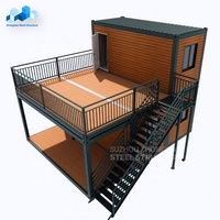 Zhongnan Maisons Mobiles Détachables Sur Mesure de 20 Pieds, Abris Modulaires, Maisons Préfabriquées en Conteneurs en Bois de Type Hôtel, 2, 3 ou 4 Chambres