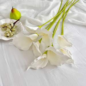 Lys Calla Artificiels Grande Taille Toucher Naturel Décoration Mariage Maison - Product Image 2