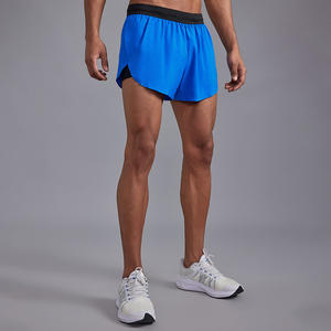 <b>Men</b> Marathon Running <b>Shorts</b> 3 Inch Quick Dry Gym Athletic Workout <b>Short</b> <b>Shorts</b> <b>Men</b> <b>With</b> Liner and Zipper <b>Pockets</b> - Product Image 2