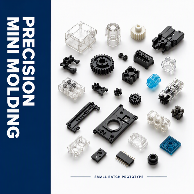 Miniature Precision Custom Plastic Injection Molding Service for Electronics Medical Desktop Prototype Development OEM