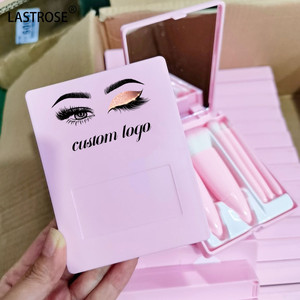 Bán buôn 5 màu sắc tạo nên bàn chải thiết lập Chất lượng cao màu hồng 5 cái mỹ phẩm bàn chải Kit nhãn hiệu riêng - Product Image 1