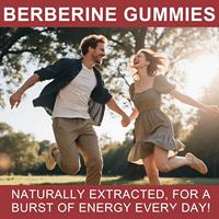 Gummies à la berbérine, cannelle de Ceylan, curcuma et chardon-Marie pour la fonction immunitaire, le métabolisme du glucose et la gestion du poids chez l'adulte