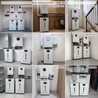 Batterie solaire au lithium 18 kWh 51,2 V 360 Ah avec système d'extinction d'incendie par aérosol, roues à poignée pour un déplacement facile, pour stockage d'énergie résidentiel