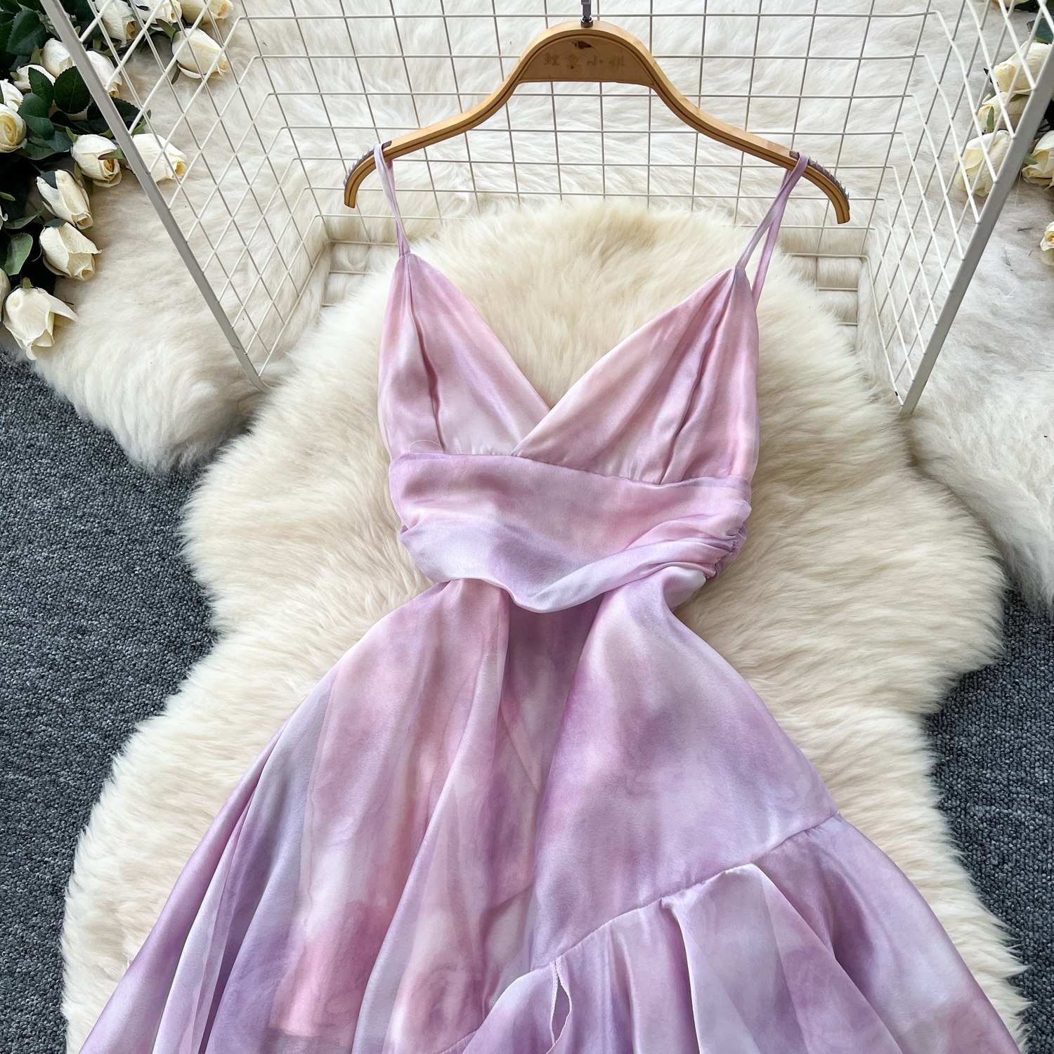 holiday peplum dress Provence Bloom Peplum Maxi Dress Off White main image 1