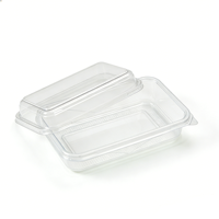 Emballages personnalisés, sûrs, jetables, recyclables, boîtes en plastique transparentes pour biscuits, gâteaux, pain, salades, emballages de boulangerie en PET avec couvercles