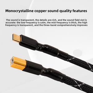 American <span class=keywords><strong>Monster</strong></span> kabel Data USB suara mikro Mini, kabel Audio USB tembaga kristal tunggal tipe-c ke Port persegi untuk proyektor dan A-B - Product Image 4