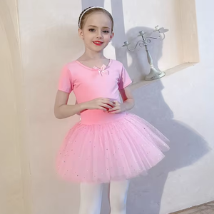 Vestito da ballo per bambini carino <span class=keywords><strong>Ballerina</strong></span> Tutu danza danza Puff Cake gonna gonna morbida e calda gonna body per la danza delle ragazze competere - Product Image 3