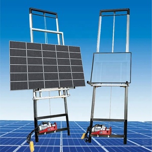 Panel surya pengangkat 4-25 Meter kustom beban tinggi 300KG pengangkat batu bata tangga katrol listrik - Product Image 6
