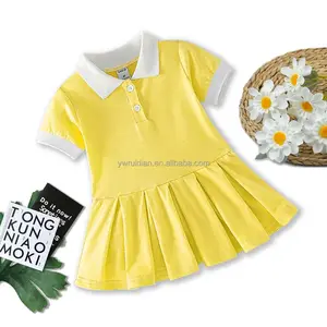 RD OEM Girls Summer Dress Fashion New Style Skirt Cotton Solid Color Summer Princess Skirt