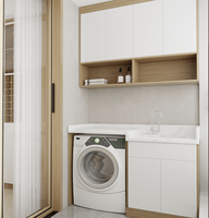 Armoire à linge en aluminium sur mesure, design moderne et écologique, meubles de salon pour villas, appartements et hôtels
