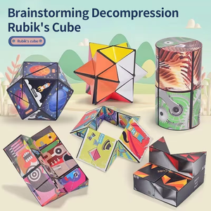 Colore su misura 3D assemblaggio Puzzle cubo giocattolo di plastica cubo di trasformazione magnetico <span class=keywords><strong>infinito</strong></span> CubeUnisex per i bambini regalo - Product Image 4