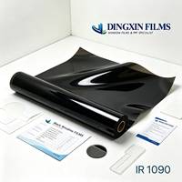 Film de fenêtre nano-céramique OEM PET IR-1090 10% VLT, bloque 99% des UV, TSER 86% IR 90%, garantie 5 ans, isolation thermique 1,8 mil