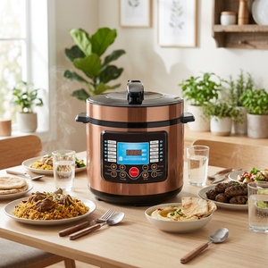 Cuisinière à cuisson rapide 5/6L 16 en 1 pour usage domestique avec pot intérieur antiadhésif, boutons intelligents, sélection directe pour une cuisson rapide - Product Image 4