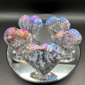 Cristal de Esfalerita Aura en Forma de Corazón, Piedra Natural Pulida para Decoración del Hogar y Regalos Navideños, Venta al por Mayor - Product Image 2