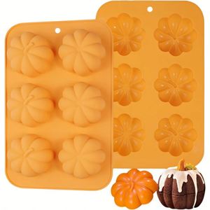 Moules à gâteau en forme <span class=keywords><strong>de</strong></span> citrouille en silicone, 100g, sans BPA, qualité alimentaire, pour <span class=keywords><strong>chocolat</strong></span>, bombes <span class=keywords><strong>au</strong></span> <span class=keywords><strong>chocolat</strong></span> chaud, muffins, fabrication <span class=keywords><strong>de</strong></span> savon - Product Image 1